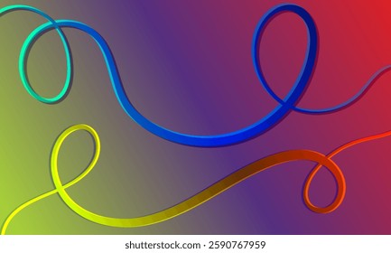 colorful groovy hippie 70s backgrounds. Waves, swirl,  pattern with gradient color. wavy texture in trendy retro psychedelic style. Y2k aesthetic.