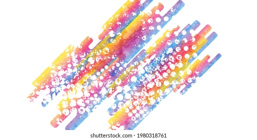 Colorful grunge abstract geometric vector background