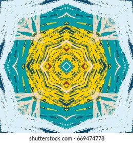 Colorful grunge background. Abstract modern art. Vector illustration, seamless artistic pattern