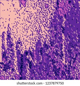 Colorful Grunge Background. Abstract Multicolor Vector Texture with Scratched Lines, Spots and Blobs for Card, Print, Mobile Applications. Retro Rough Colored Pattern with Different Elements.