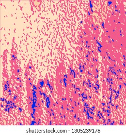 Colorful Grunge Background. Abstract Multicolor Vector Texture with Scratched Lines, Spots and Blobs for Banner, Card, Wallpaper. Retro Rough Colored Background with Different Elements.