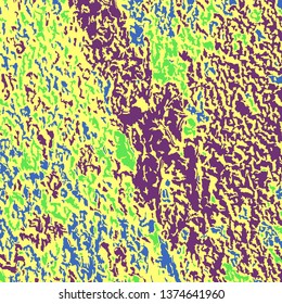 Colorful Grunge Background. Abstract Multicolor Texture with Scratched Lines, Spots and Blobs for Wallpaper, Print, Card. Vintage Rough Colored Background with Different Elements.