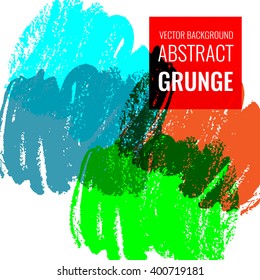 Colorful grunge background with brushstrokes. Vector illustration EPS10