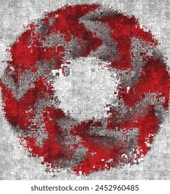 Colorido fondo grunge . Imagen digital con rayas psicodélicas. Abstractas rayas psicodélicas para el diseño de Fondo de pantalla digital Vector Urbana Plantilla de textura. Desordenado oscuro