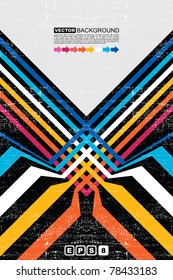 Colorful grunge background - vector