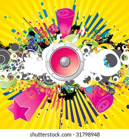 Colorful grunge banner