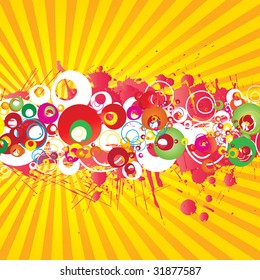 Colorful grunge banner