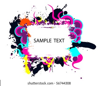 Colorful grunge banner