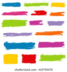 Colorful Grunge Banners. Grunge Vector Elements for design.
