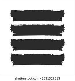 Kleurrijke Grunge Brush Stroke Vector Set – Abstracte Paint Streaks voor grafisch ontwerp.