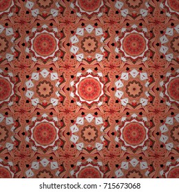 Colorful grunge flourish abstract background with colowhite, red flowers. Vector texture for prints, fabric, wallpapers, textile. Embroidery floral seamless pattern.