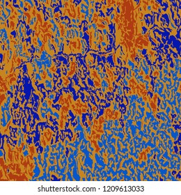 Colorful Grunge Pattern. Abstract Multicolor Texture with Scratched Lines, Spots and Blobs for Wallpaper, Print, Card. Vintage Rough Colored Pattern with Different Elements. 