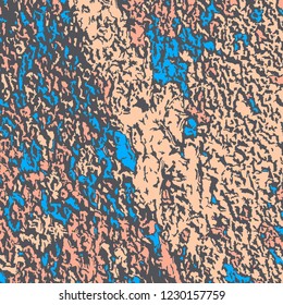 Colorful Grunge Pattern. Abstract Multicolor Texture with Scratched Lines, Spots and Blobs for Web Applications, Banner, Card. Trendy Rough Colored Pattern with Different Elements. 