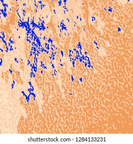 Colorful Grunge Pattern. Abstract Multicolor Texture with Scratched Lines, Spots and Blobs for Web Applications, Banner, Card. Trendy Rough Colored Pattern with Different Elements.