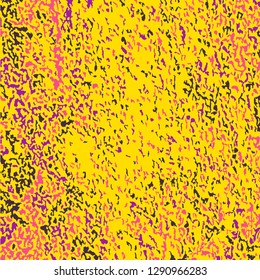 Colorful Grunge Pattern. Abstract Multicolor Vector Texture with Scratched Lines, Spots and Blobs for Card, Print, Mobile Applications. Vintage Rough Colored Pattern with Different Elements.