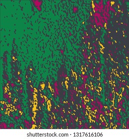 Colorful Grunge Pattern. Abstract Multicolor Texture with Scratched Lines, Spots and Blobs for Web Applications, Wallpaper, Print. Vintage Rough Colored Pattern with Different Elements.