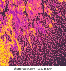 Colorful Grunge Pattern. Abstract Multicolor Texture with Scratched Lines, Spots and Blobs for Card, Print, Mobile Applications. Modern Rough Colored Pattern with Different Elements.