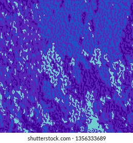 Colorful Grunge Pattern. Abstract Multicolor Texture with Scratched Lines, Spots and Blobs for Print, Card, Banner. Trendy Rough Colored Pattern with Different Elements.