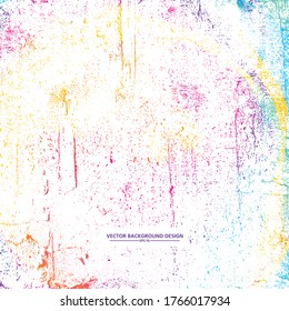 Colorful Grunge texture background. vector