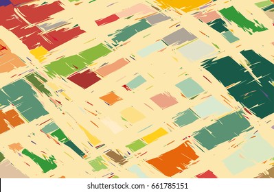 Colorful grunge texture. Multicolored abstract art background. Vector graphic illustration