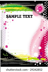 Fondo del vector de grunge colorido