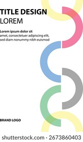 colorful half circle background. geometric shape patterns, ideal for modern designs, digital projects, banners and creative visual presentations.
