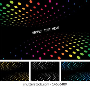 colorful halftone background