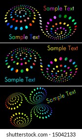 colorful halftone background