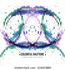 Colorful halftone background