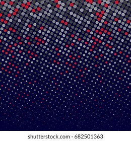 Colorful halftone background with circles. Vector illustration