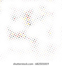 Colorful halftone background with circles. Vector illustration