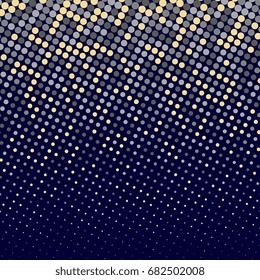 Colorful halftone background with circles. Vector illustration