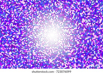 Colorful halftone background with circles. Vector illustration
