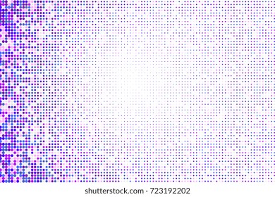 Colorful halftone background with circles. Vector illustration