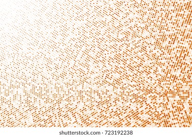 Colorful halftone background with circles. Vector illustration