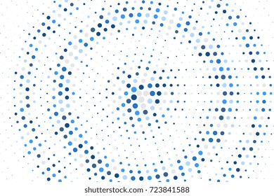 Colorful halftone background with circles. Vector illustration