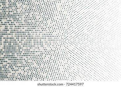 Colorful halftone background with circles. Vector illustration