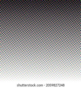 Farbiger halftoner Hintergrund. Farbiger Polka-Punkt. Halftone Muster. Moderner, sauberer Halftonhintergrund, Hintergrund, Textur, Muster oder Overlay. Vektorgrafik.