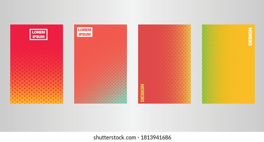 Vector de fondo de medio tono colorido. Fondo del concepto de semitono.