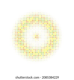 Colorful Halftone Background. Vector Element. Abstract Gradation. Texture Modern. Dot Illustration. Circle Backdrop. Gradient Backdrop. Effect Dots. Round Shape.