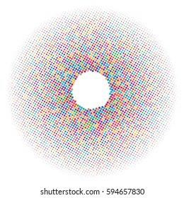 Colorful halftone Circle dots pattern background