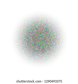 Colorful halftone circles, dots pattern, vector, grunge. Comic texture background. Monochrome half-tone. Circle halftone Dots, Yellow, red, orange, green geometric gradient for pop art designs.