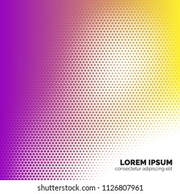 colorful halftone cover background