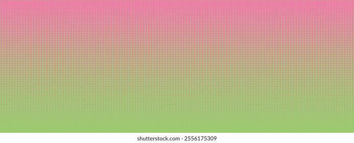 Colorful halftone dot background. Dotted halftone gradient texture. Pink and green fading comic pop art overlay backdrop. Vanishing polka dot background. Repeating dots gradation pattern background