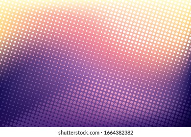Colorful halftone dot gradient. Cool modern background design