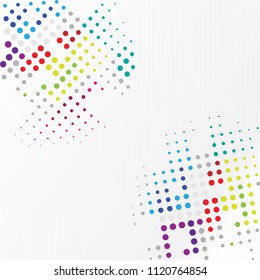 Colorful Halftone dots background, texture background, vector illustration