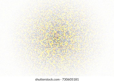 Colorful halftone dots on background. Creative geometric background in halftone style. Vector illustration