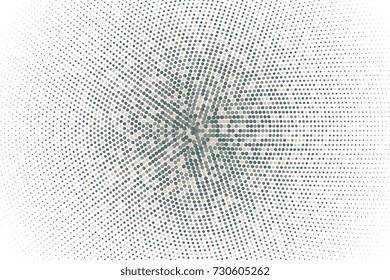 Colorful halftone dots on background. Creative geometric background in halftone style. Vector illustration