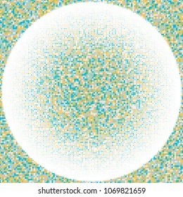 Colorful halftone dots. Rainbow geometric gradient for pop art designs. Geometric vintage monochrome fade wallpaper. Pop art print. Dotted geometric retro pattern. Comic halftone background.