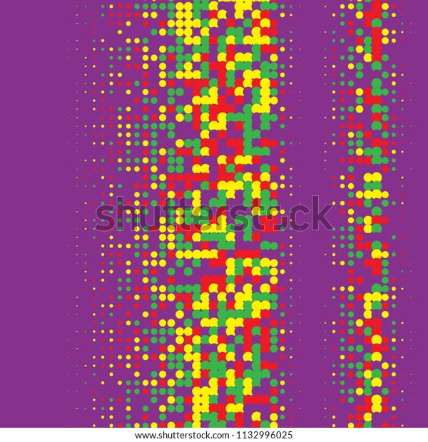Colorful Halftone Dots Rainbow Geometric Gradient Stock Vector Royalty Free